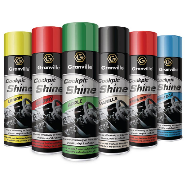 Granville Cockpit Shine Gloss 500ml Aerosol Spray Granville Cockpit Shine Gloss 500ml Aerosol Spray