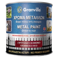 Granville Direct to Rust Hammered Metal Paint Red
