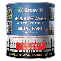 Granville Direct to Rust Smooth Metal Paint Red