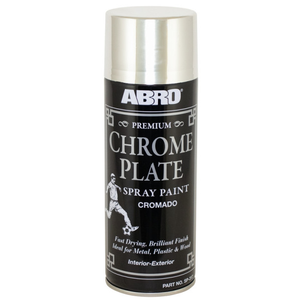 ABRO Chrome Plate Spray Paint 227g Aerosol ABRO Chrome Plate Spray Paint 227g Aerosol