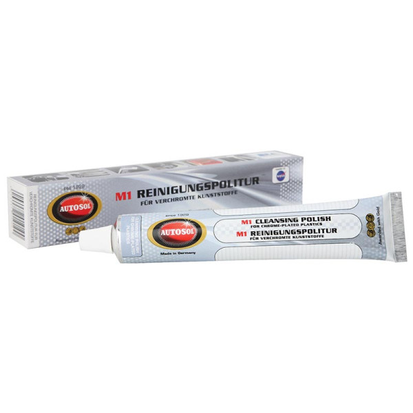 Autosol M1 Chrome Plated Plastic Cleaning Polish 75ml Tube Autosol M1 Chrome Plated Plastic Cleaning Polish 75ml Tube