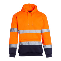 Blackrock Hi-Vis Hooded Sweatshirt Orange/Navy