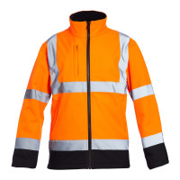 Blackrock Hi-Vis Soft Shell Jacket - Orange/Black
