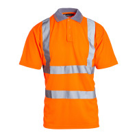 Blackrock Short Sleeved Hi-Vis Polo Shirt Orange