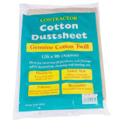 Bond It Heavy Duty Cotton Twill Dust Sheet 12' X 9'