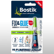 Bostik Fix & GLue Liquid 3g Tube Ultra Strong