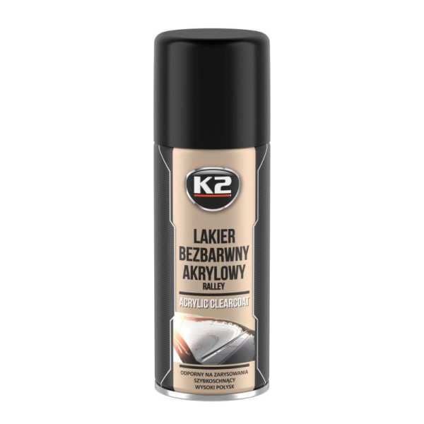 K2 Acrylic Clearcoat Rally 400ml Quick-Drying K2 Acrylic Clearcoat Rally 400ml Quick-Drying