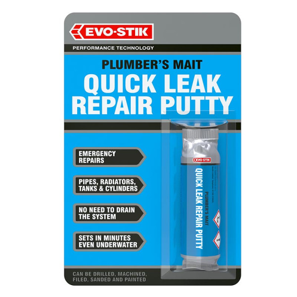 Evo-Stik Plumber’s Mait Quick Leak Repair Putty 50g Evo-Stik Plumber’s Mait Quick Leak Repair Putty 50g
