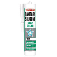 Evo-Stik Stay White/Clear Sanitary Silicone Sealant C20