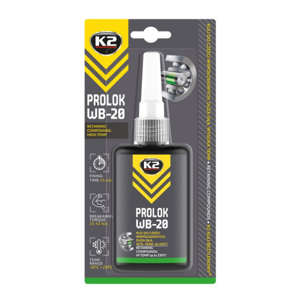 K2 Prolok WB-20 High Temp Retaining Compound 50g K2 Prolok WB-20 High Temp Retaining Compound 50g