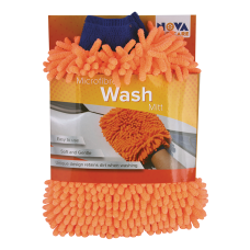 Nova Chenille Microfibre Wash Mitt Orange