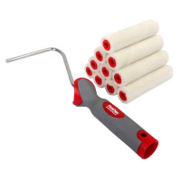 ProDec 10pk 4" Gloss Pile Mini Roller & Frame Set