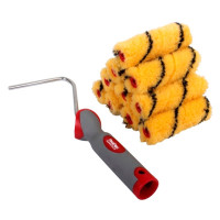 ProDec 10pk 4" Tiger Medium Pile Mini Roller & Frame Set