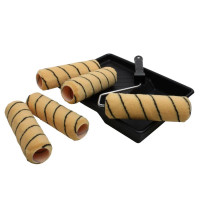 ProDec 9" x 1.75" Tiger Med Pile Roller, Frame & Tray Kit 5 Sleeves