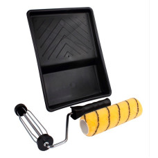 ProDec 9" x 1.75" Tiger Med Pile Roller, Frame & Tray Kit Single Sleeve