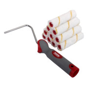 ProDec Advance 10pk 4" Short Pile Microfibre Mini Roller & Frame Set