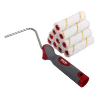 ProDec Advance 10pk 4" Short Pile Microfibre Mini Roller & Frame Set