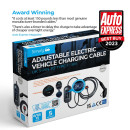 Type 1 to UK 3-Pin 5m Adjustable EV Charging Cable 3.1kW Type 1 to UK 3-Pin 5m Adjustable EV Charging Cable 3.1kW