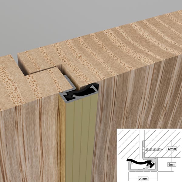 Stormguard DD20 Double Door Seal 20mm x 2100mm 01SR070 Stormguard DD20 Double Door Seal 20mm x 2100mm 01SR070