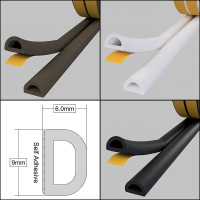 Stormguard EPDM Rubber Seal D Profile 5m 05SR827