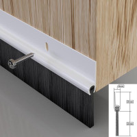 Stormguard Standard PVC Brush Bottom Door Seal 02SR020