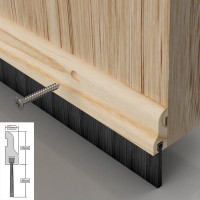 Stormguard Wood Brush Bottom Door Seal 02SR032