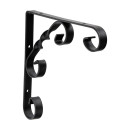Timco Ornamental Scroll Pattern Shelf Bracket Black Timco Ornamental Scroll Pattern Shelf Bracket Black