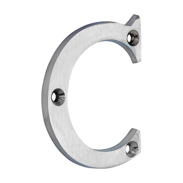 Timco Solid Brass Door Letter C 65mm TIMpac Timco Solid Brass Door Letter C 65mm TIMpac