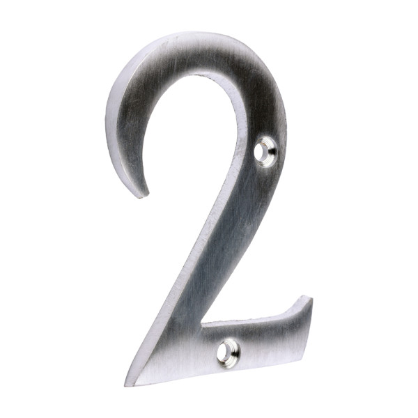 Timco Solid Brass Door Numeral 2 75mm TIMpac Timco Solid Brass Door Numeral 2 75mm TIMpac