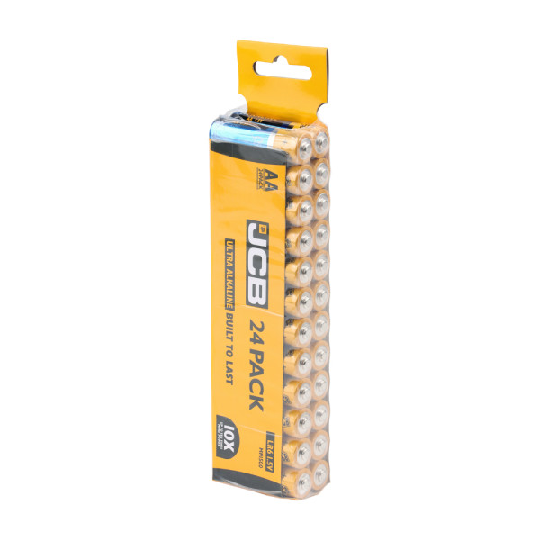 JCB Ultra Alkaline Batteries AA Trade Pack 24pcs JCB Ultra Alkaline Batteries AA Trade Pack 24pcs