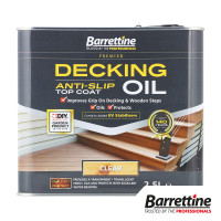 Barrettine Decking Oil Anti-Slip Top Coat Clear 2.5L