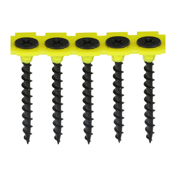 Timco Collated Drywall Screws Coarse Thread Black Timco Collated Drywall Screws Coarse Thread Black