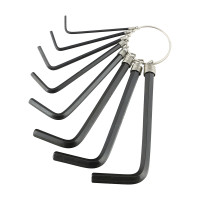 Timco Metric Hex Key Keyring Set 8pcs