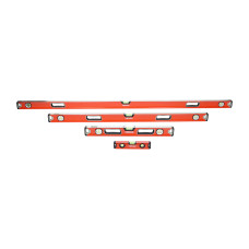 Timco Pro Box Beam Spirit Level Set 4pcs Soft Case