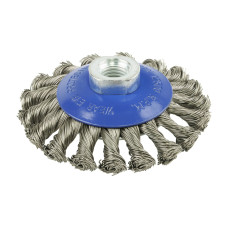 Angle Grinder Twist Knot Wire Bevel Brush 100mm SS