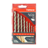 Timco Brad Point Drill Bit Set 3-10mm 8pcs