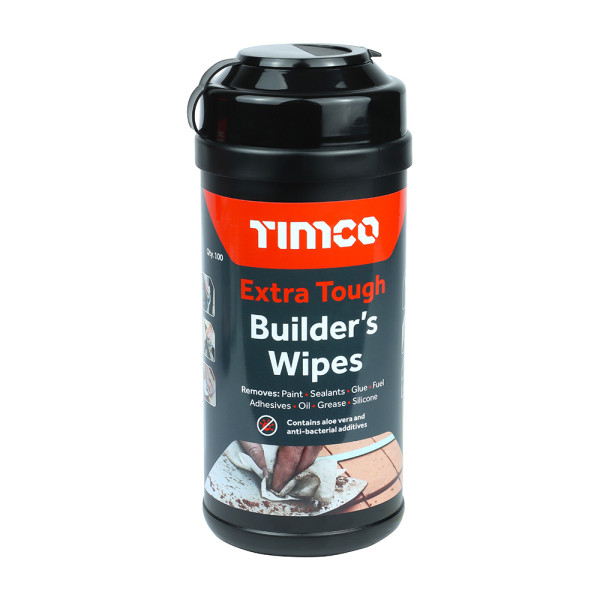 Timco Extra Tough Builders Wipes 100pcs Tub Timco Extra Tough Builders Wipes 100pcs Tub
