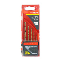 Timco HSS Cobalt Drill Bit Set 2-6mm 5pcs