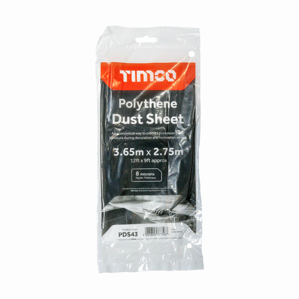 Timco Polythene Dust Sheet Timco Polythene Dust Sheet