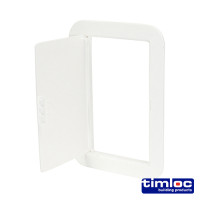 Timloc White Plastic Hinged Access Panel
