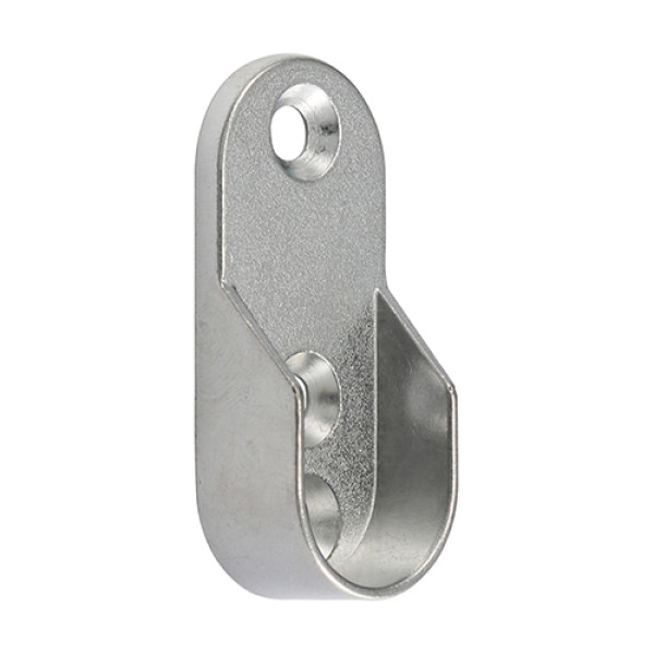 Oval Tube End Socket Polished Chrome 30x15mm 2pcs Oval Tube End Socket Polished Chrome 30x15mm 2pcs