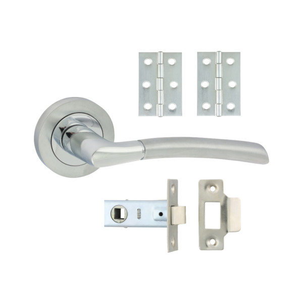 Shavington Lever on Rose Door Pack Polished/Satin Shavington Lever on Rose Door Pack Polished/Satin