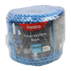 Timco Blue Polypropylene Rope Coil 30m