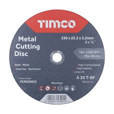 Timco Bonded Abrasive Metal Cutting Discs