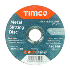 Timco Bonded Abrasive Metal Slitting Discs