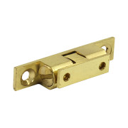 Timco Double Ball Catch Electro Brass 50mm 2pcs