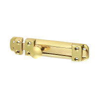 Timco Flat Section Bolt Polished Brass 1pcs