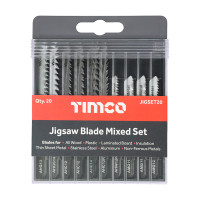 Timco Jigsaw Wood & Metal Blades Mixed Set 20pcs