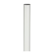 Timco Round Wardrobe Rail White 1pcs