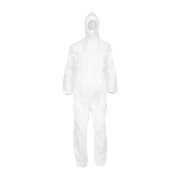 Cat III Type 5/6 Coverall White High Risk Protection